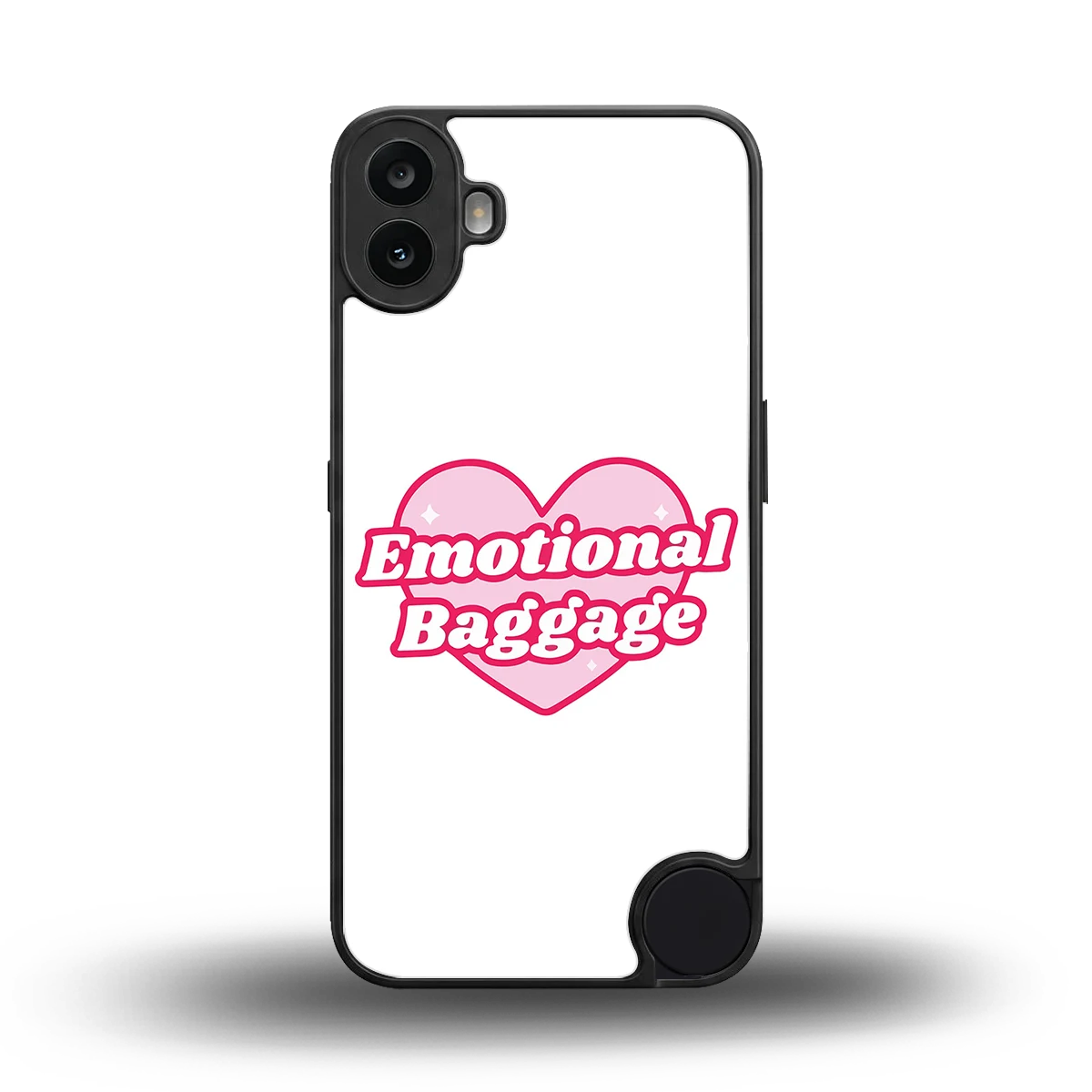 Emotional Baggage back phone cover | glass case for cmf nothing phone 1