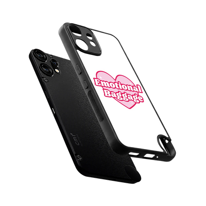 Emotional Baggage sleek cmf nothing phone 2 pro cover with tempered glass back and TPU edges