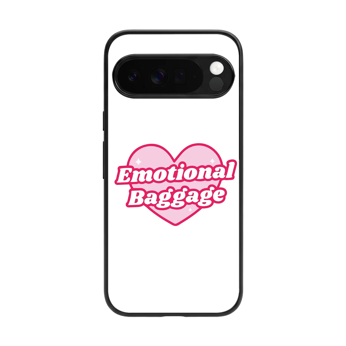 Emotional Baggage back phone cover | glass case for google pixel 10 pro xl