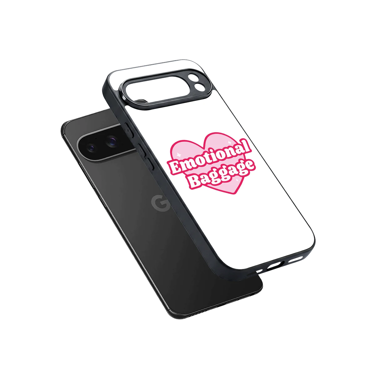 Emotional Baggage sleek google pixel 10 pro xl cover with tempered glass back and TPU edges