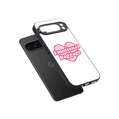 Emotional Baggage sleek google pixel 10 pro xl cover with tempered glass back and TPU edges