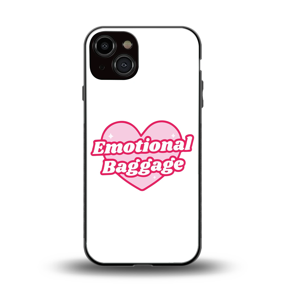 Emotional Baggage back phone cover | glass case for iphone 14