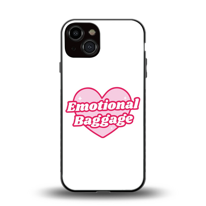 Emotional Baggage back phone cover | glass case for iphone 14