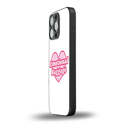 Emotional Baggage iphone 15 pro max mobile cover | shockproof glass phone case