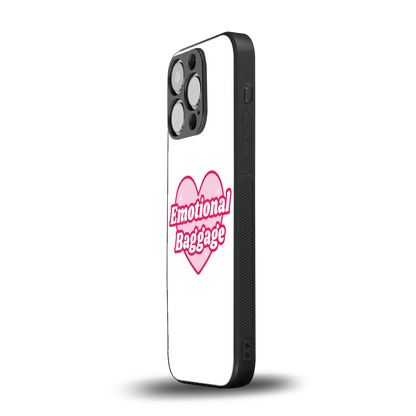 Emotional Baggage iphone 15 pro mobile cover | shockproof glass phone case