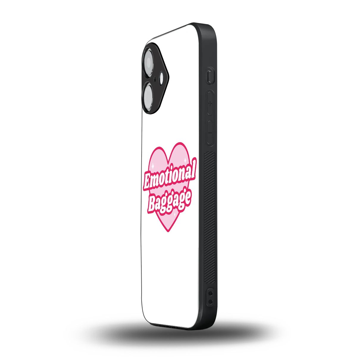 Emotional Baggage iPhone 16 mobile cover | shockproof glass phone case