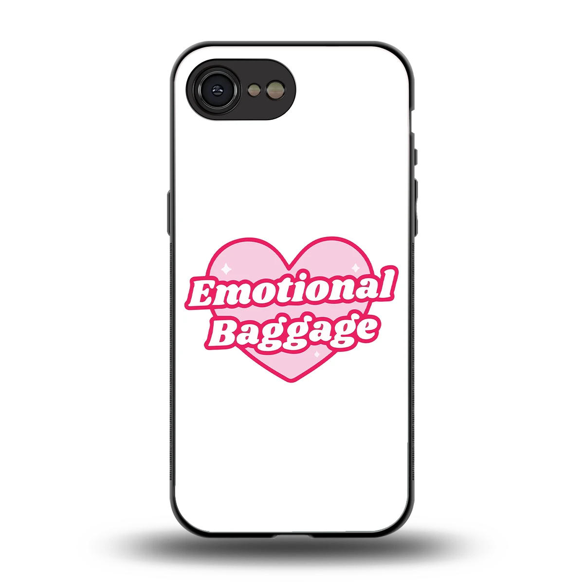 Emotional Baggage back phone cover | glass case for iphone 16e