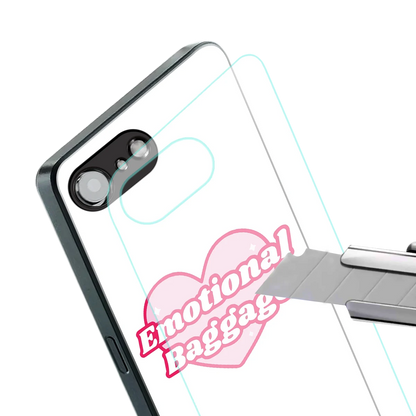 Emotional Baggage stylish phone case for iphone 17e | glossy glass and slim fit