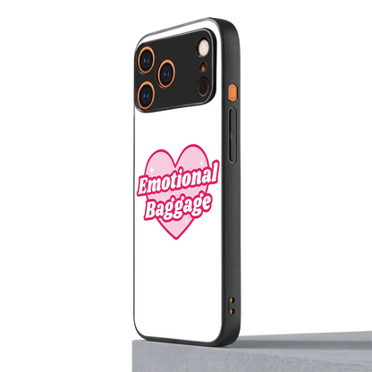 Emotional Baggage iphone 17 pro mobile cover | shockproof glass phone case