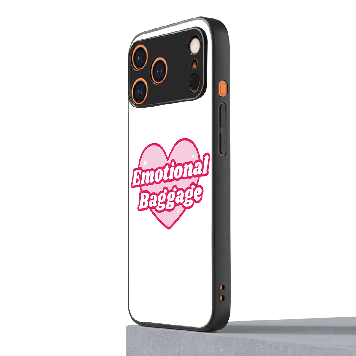 Emotional Baggage iphone 17 pro max mobile cover | shockproof glass phone case