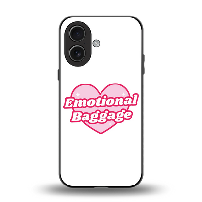 Emotional Baggage back phone cover | glass case for iphone 17