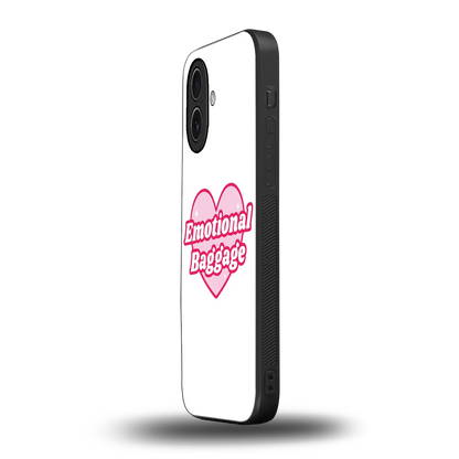 Emotional Baggage iphone 17 mobile cover | shockproof glass phone case