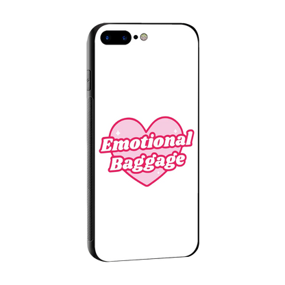 Emotional Baggage sleek iphone 8 plus cover with tempered glass back and TPU edges