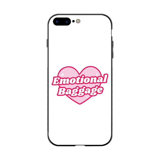 Emotional Baggage back phone cover | glass case for iphone 8 plus