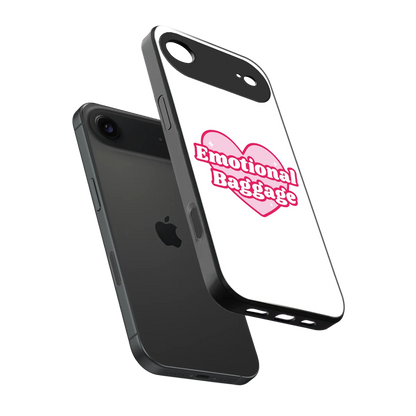 Emotional Baggage sleek iphone air cover with tempered glass back and TPU edges