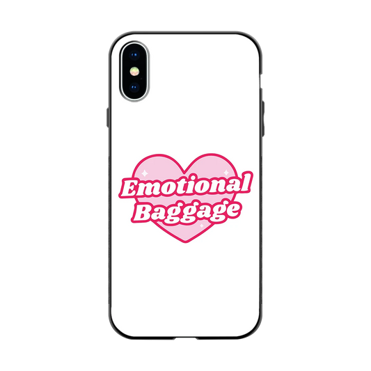 Emotional Baggage back phone cover | glass case for iphone xs