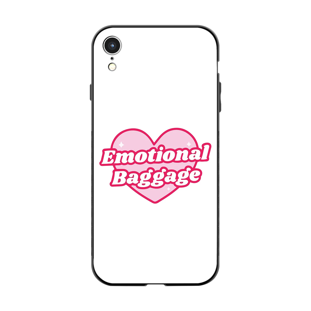 Emotional Baggage back phone cover | glass case for iphone xr