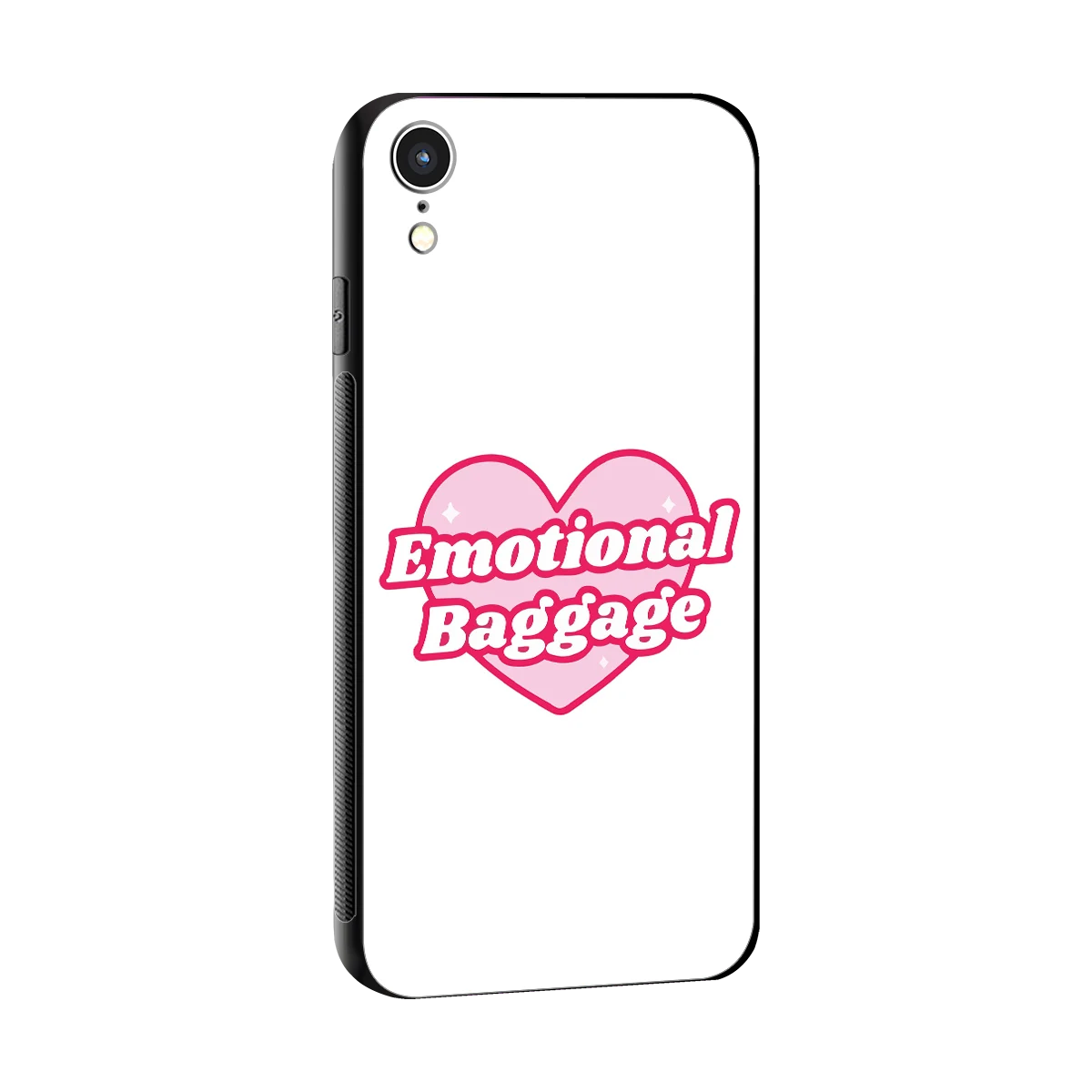 Emotional Baggage sleek iphone xr cover with tempered glass back and TPU edges