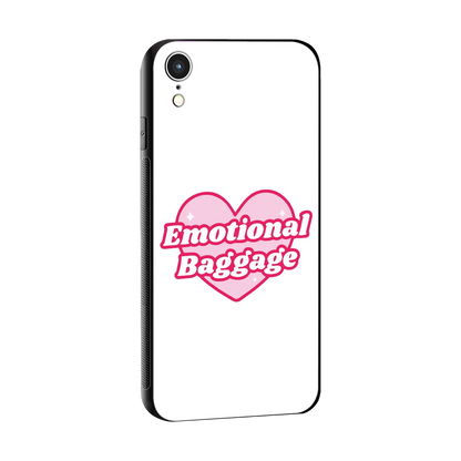 Emotional Baggage sleek iphone xr cover with tempered glass back and TPU edges