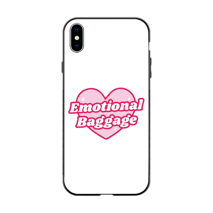 Emotional Baggage back phone cover | glass case for iphone xs max