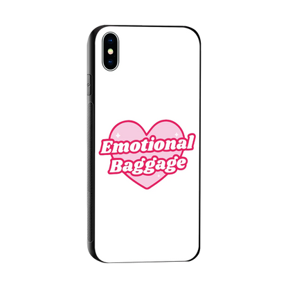 Emotional Baggage sleek iphone xs max cover with tempered glass back and TPU edges