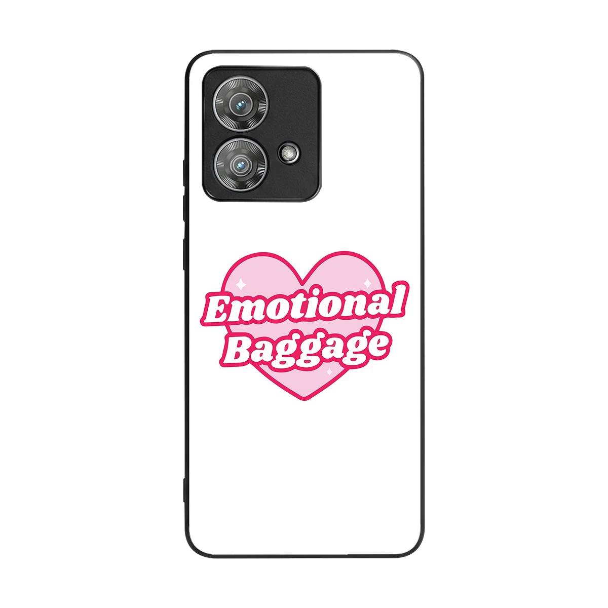 Emotional Baggage back phone cover | glass case for motorola edge 40 neo 5g