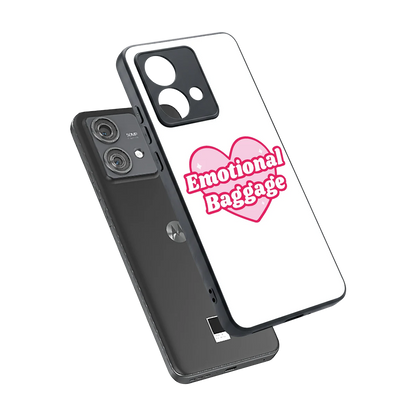 Emotional Baggage sleek motorola edge 40 neo 5g cover with tempered glass back and TPU edges