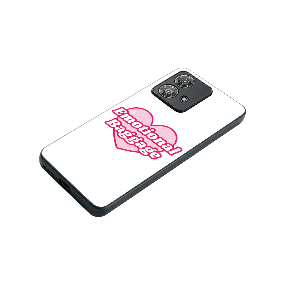 Emotional Baggage stylish phone case for motorola edge 40 neo 5g | glossy glass and slim fit