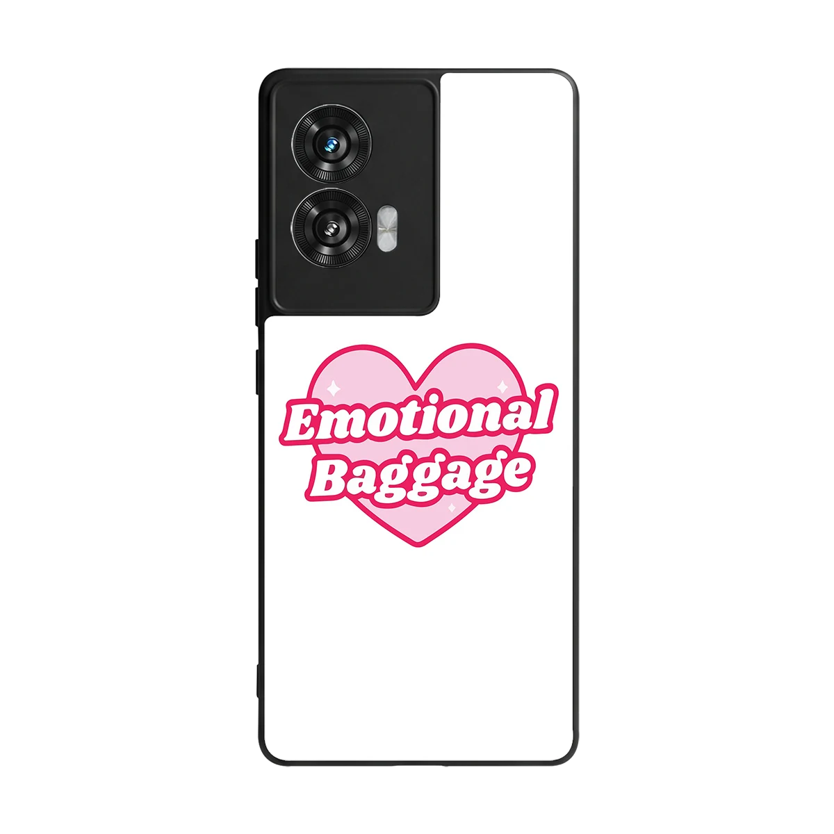 Emotional Baggage back phone cover | glass case for motorola edge 50 fusion