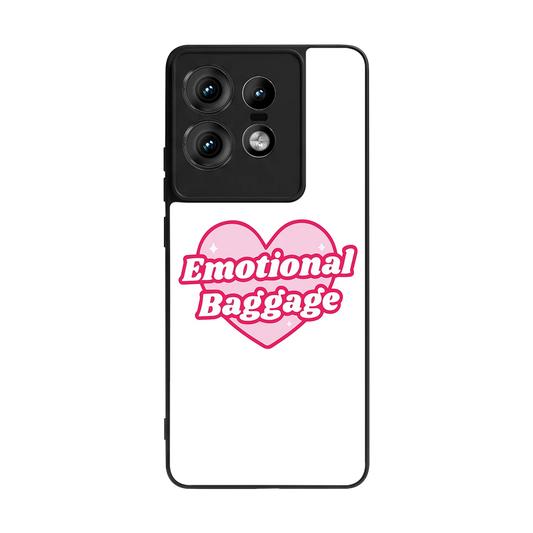 Emotional Baggage back phone cover | glass case for motorola edge 50 pro