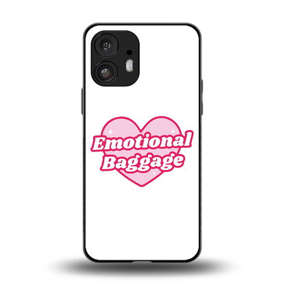 Emotional Baggage back phone cover | glass case for nothing phone 2