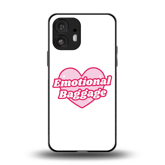 Emotional Baggage back phone cover | glass case for nothing phone 2