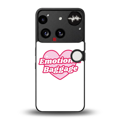 Emotional Baggage back phone cover | glass case for nothing phone 3