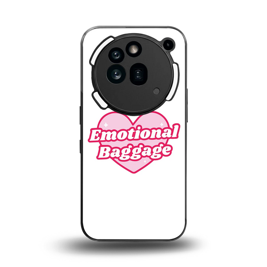 Emotional Baggage back phone cover | glass case for nothing phone 3a pro