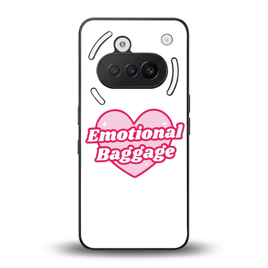 Emotional Baggage back phone cover | glass case for nothing phone 3a