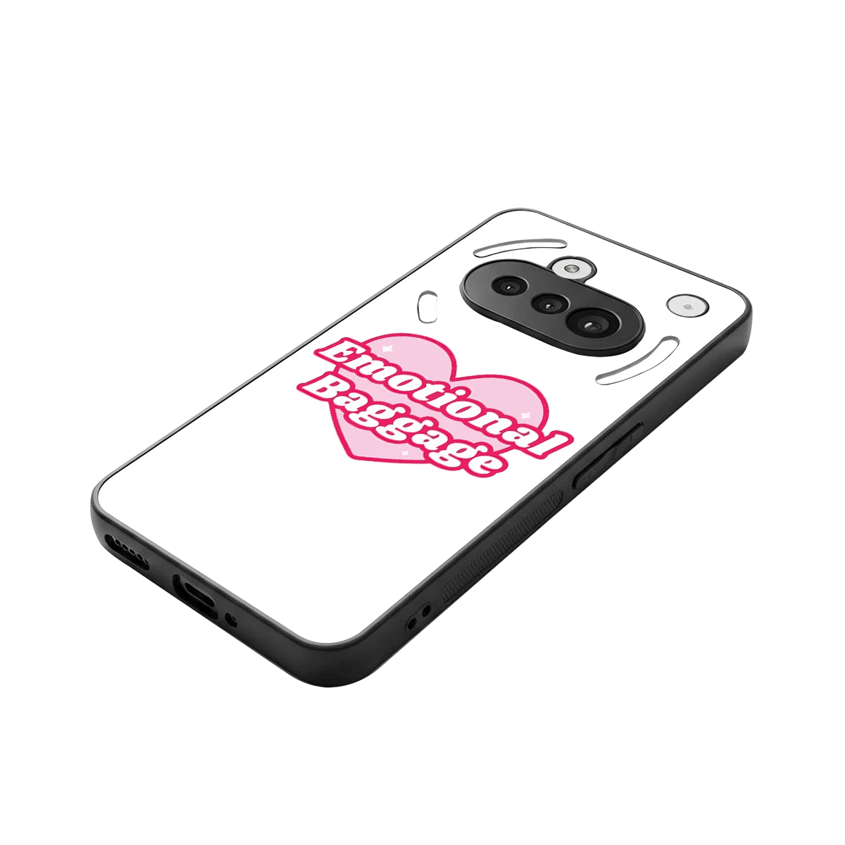 Emotional Baggage stylish phone case for nothing phone 3a | glossy glass and slim fit