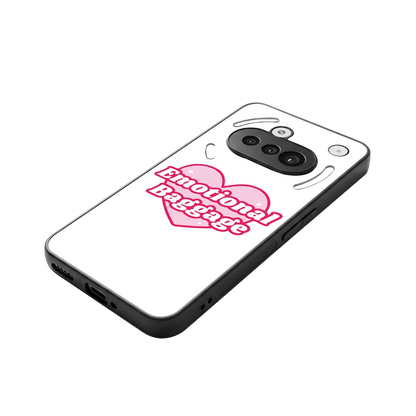 Emotional Baggage stylish phone case for nothing phone 3a | glossy glass and slim fit