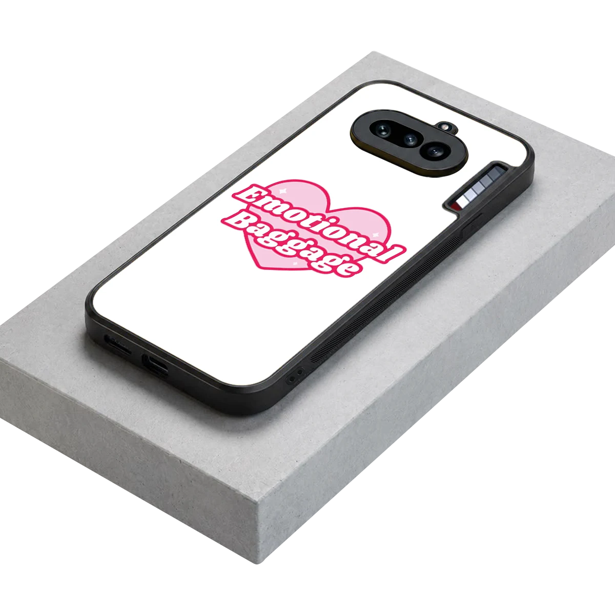 Emotional Baggage stylish phone case for nothing phone 4a | glossy glass and slim fit