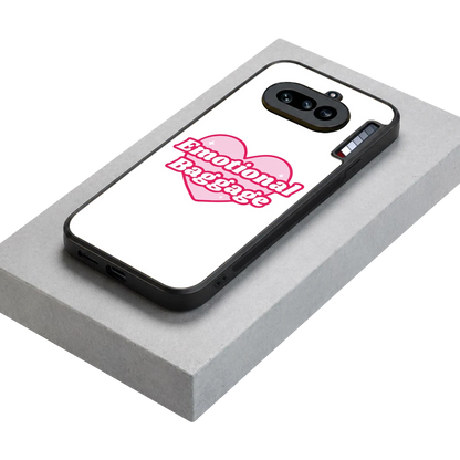 Emotional Baggage stylish phone case for nothing phone 4a | glossy glass and slim fit