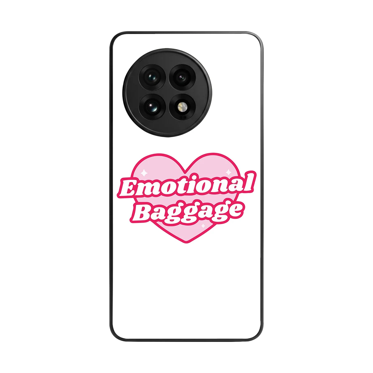Emotional Baggage back phone cover | glass case for oneplus 13r