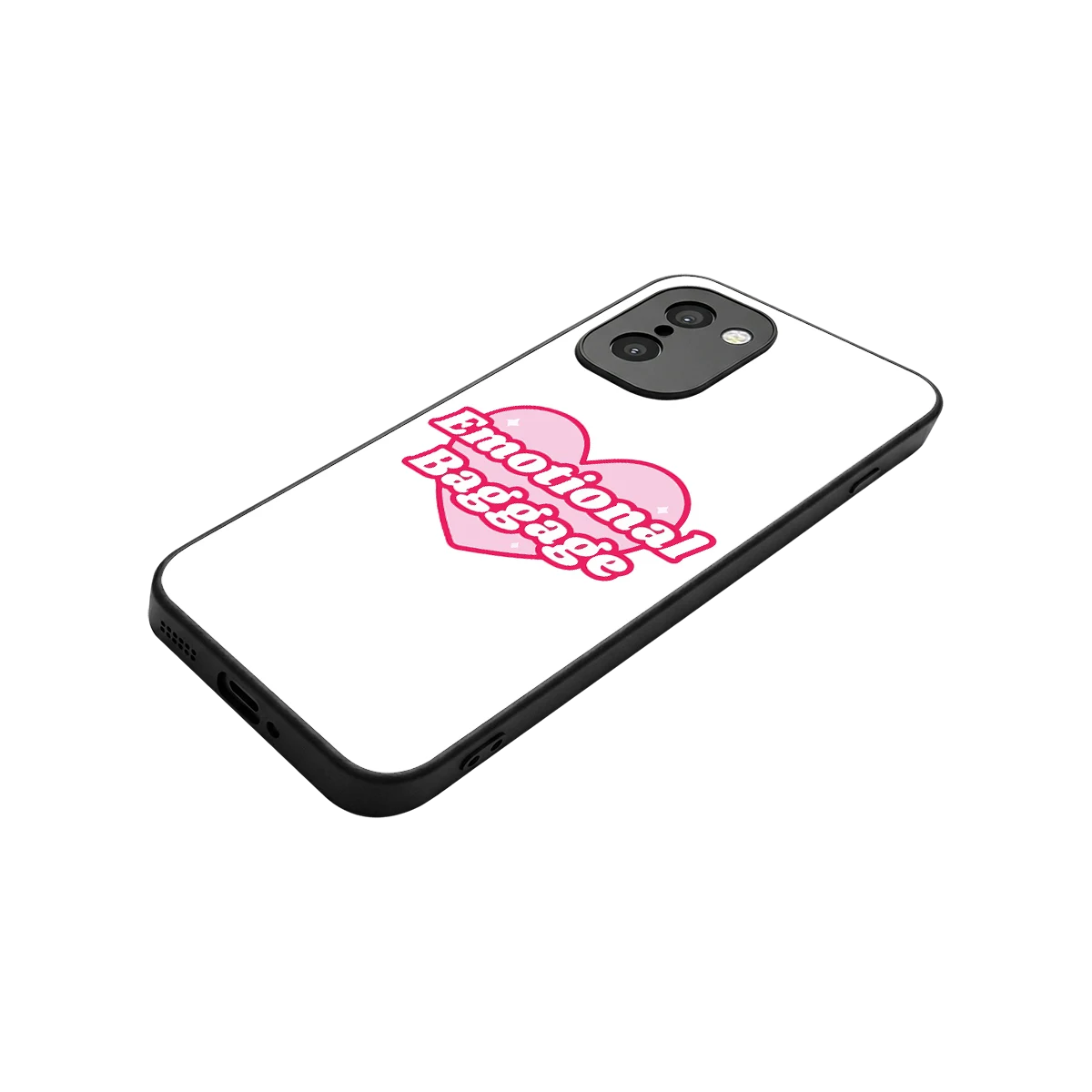 Emotional Baggage stylish phone case for oneplus 15r | glossy glass and slim fit