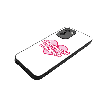 Emotional Baggage stylish phone case for oneplus 15r | glossy glass and slim fit