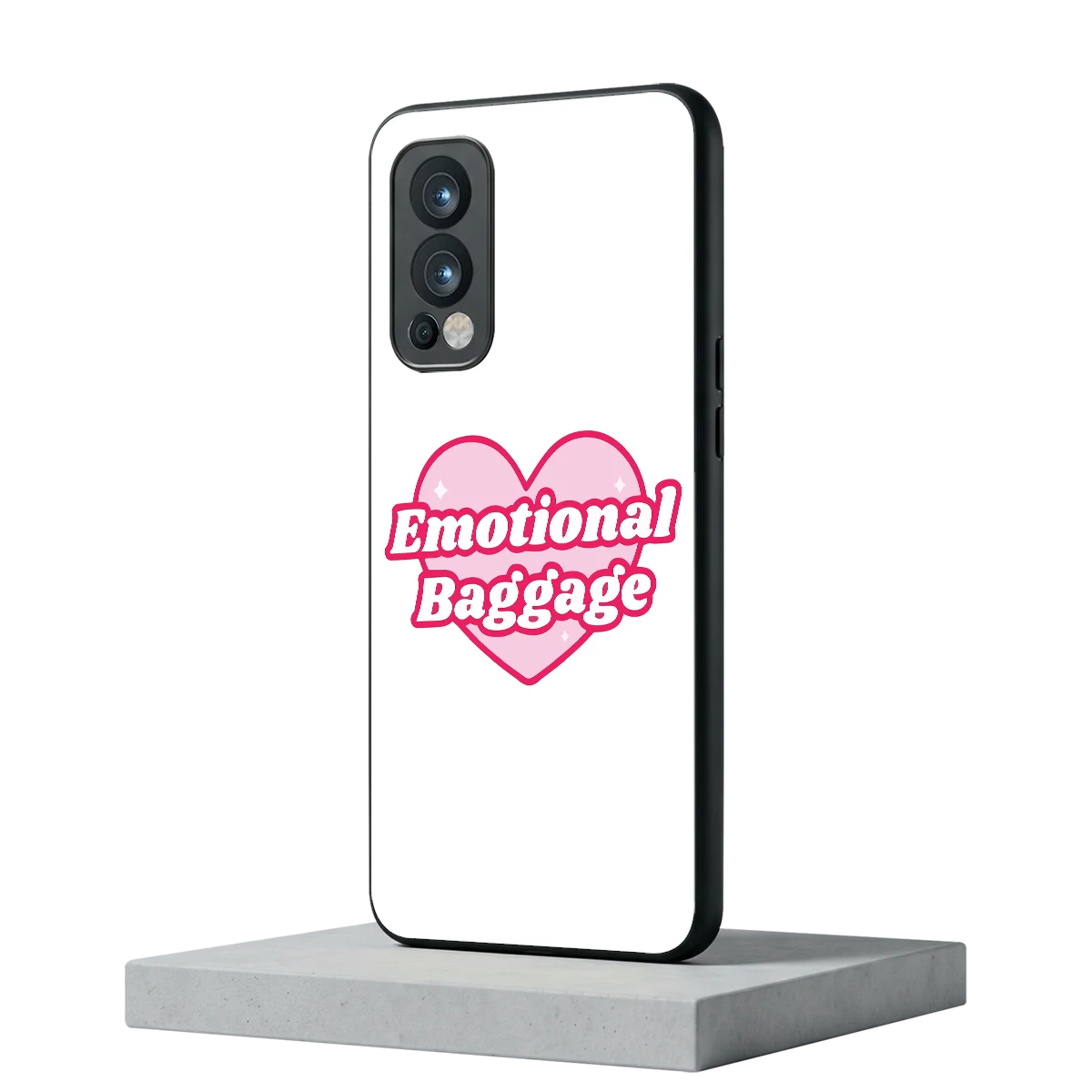 Emotional Baggage oneplus nord 2 mobile cover | shockproof glass phone case