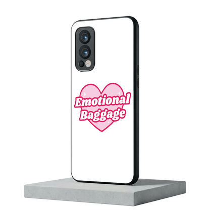 Emotional Baggage oneplus nord 2 mobile cover | shockproof glass phone case