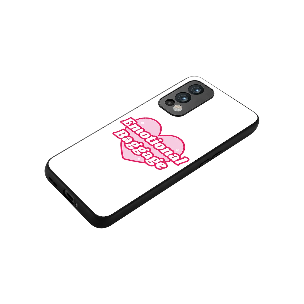 Emotional Baggage stylish phone case for oneplus nord 2 | glossy glass and slim fit
