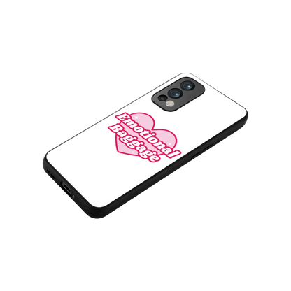 Emotional Baggage stylish phone case for oneplus nord 2 | glossy glass and slim fit