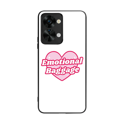 Emotional Baggage back phone cover | glass case for oneplus nord 2t