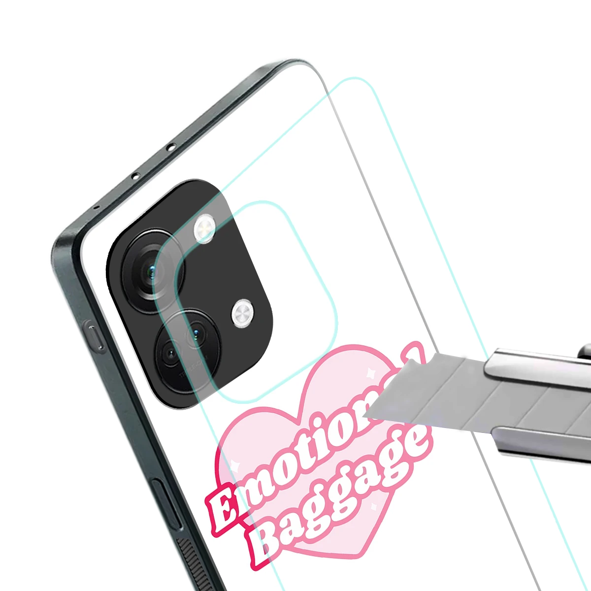 Emotional Baggage stylish phone case for oneplus nord 3 | glossy glass and slim fit