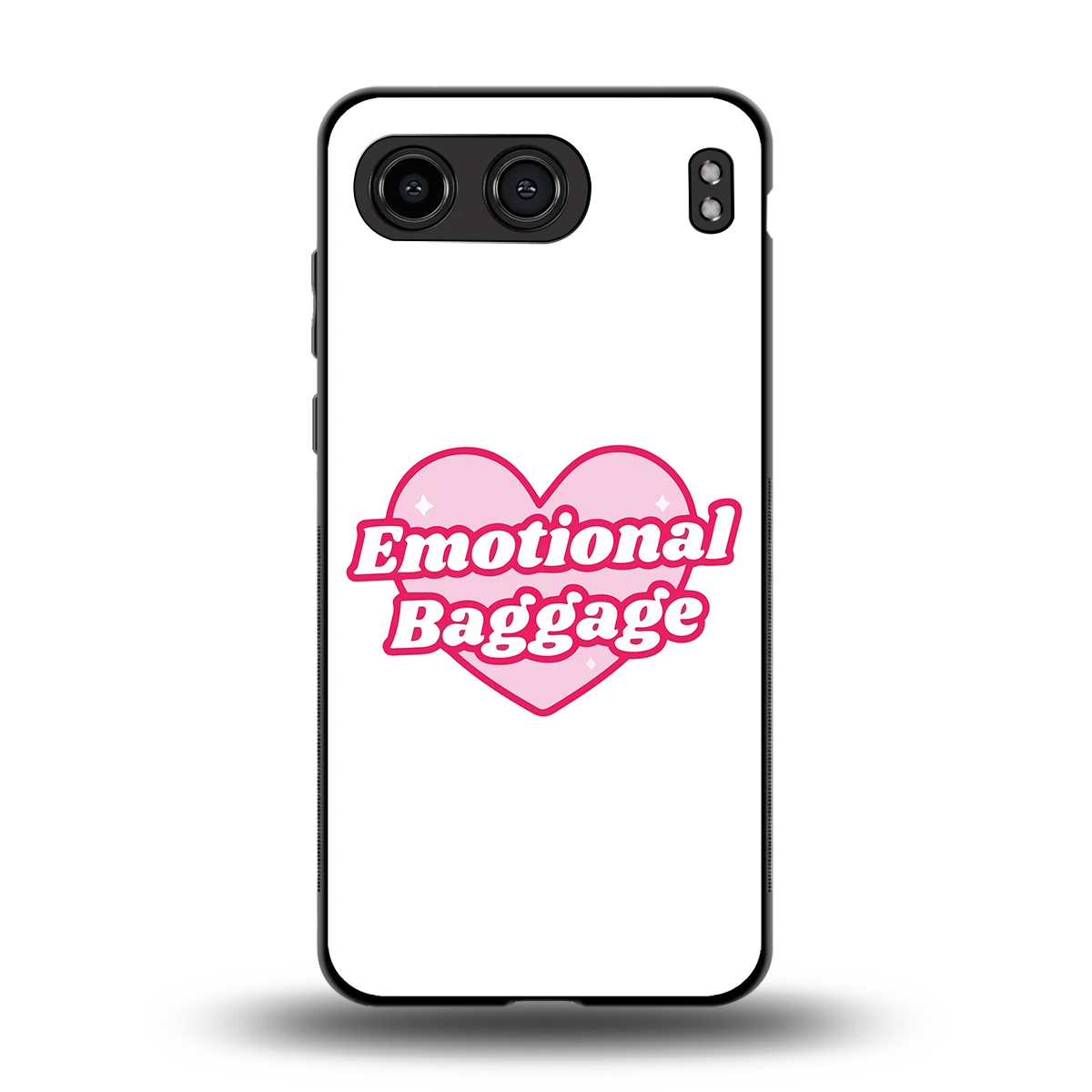 Emotional Baggage back phone cover | glass case for oneplus nord 4