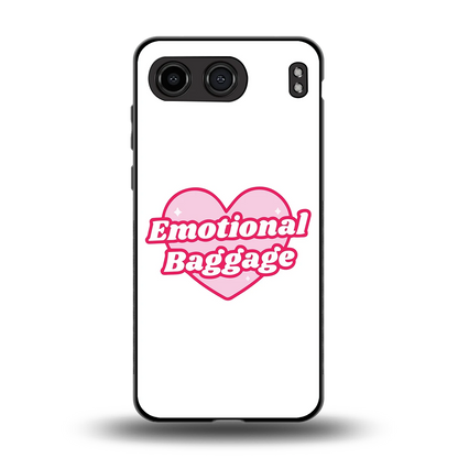 Emotional Baggage back phone cover | glass case for oneplus nord 4